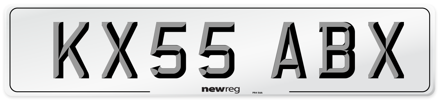 KX55 ABX Number Plate from New Reg
